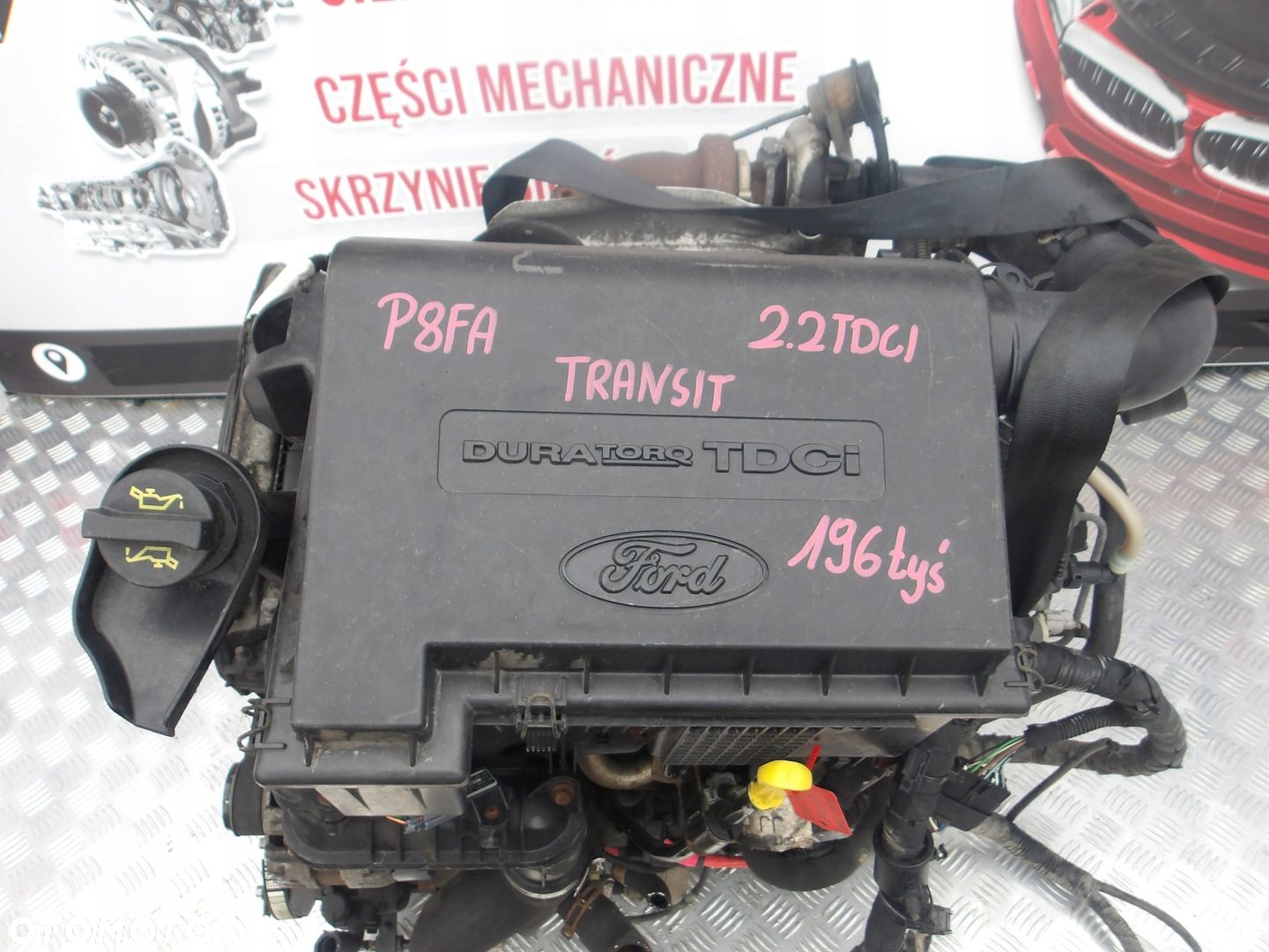 SILNIK KOMPLETNY FORD TRANSIT 2.2 TDCI P8FA EURO4 196 TYS - 2
