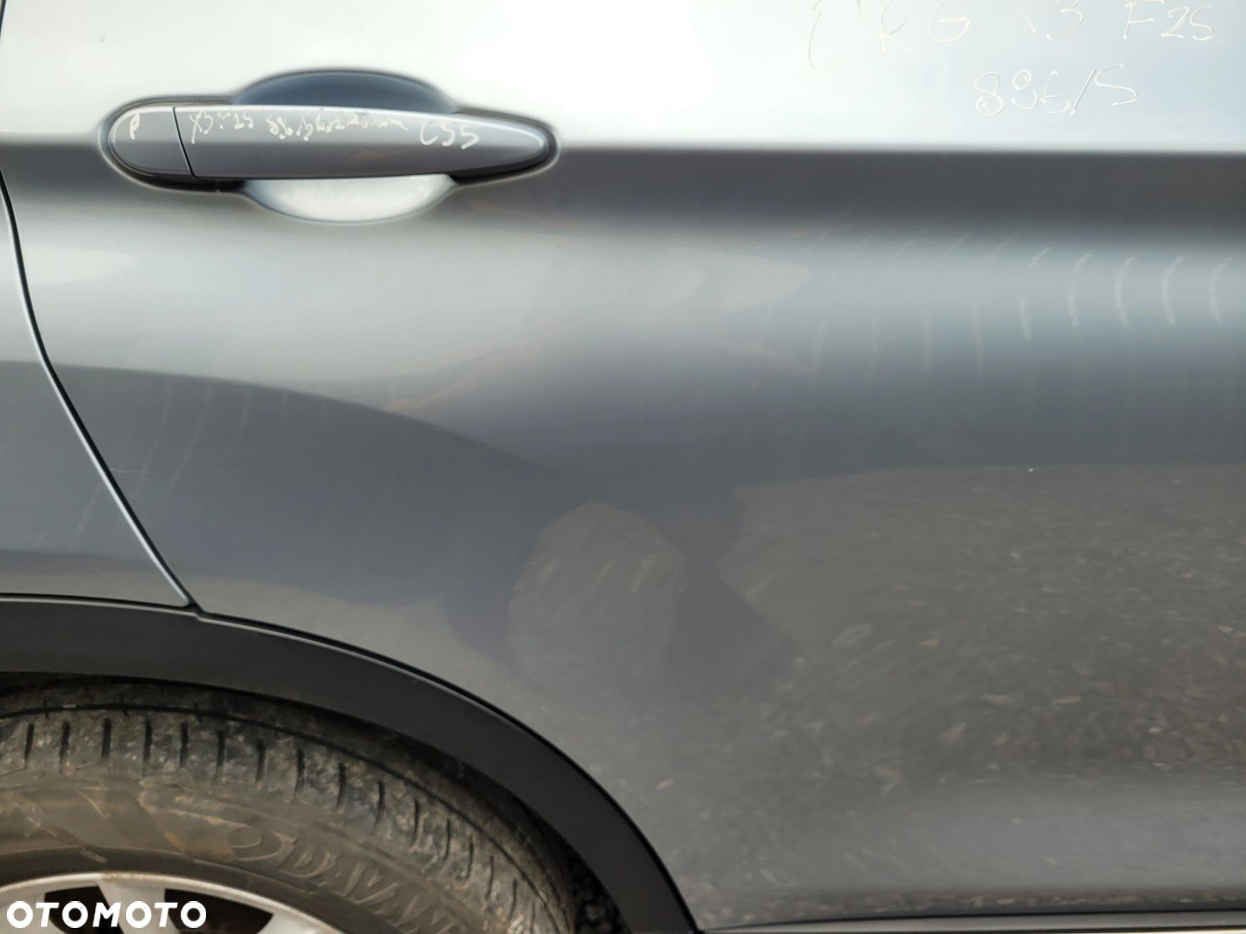 DRZWI PRAWY TYŁ TYLNE BMW X3 F25 896 BLUEWATER ORG LAKIER C55 - 4