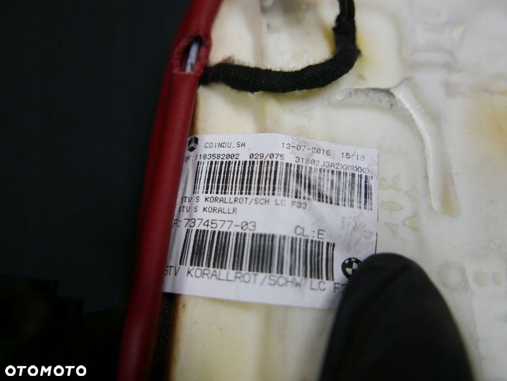 bmw f33 siedzisko fotela przód prawe 7327582 rot - 7