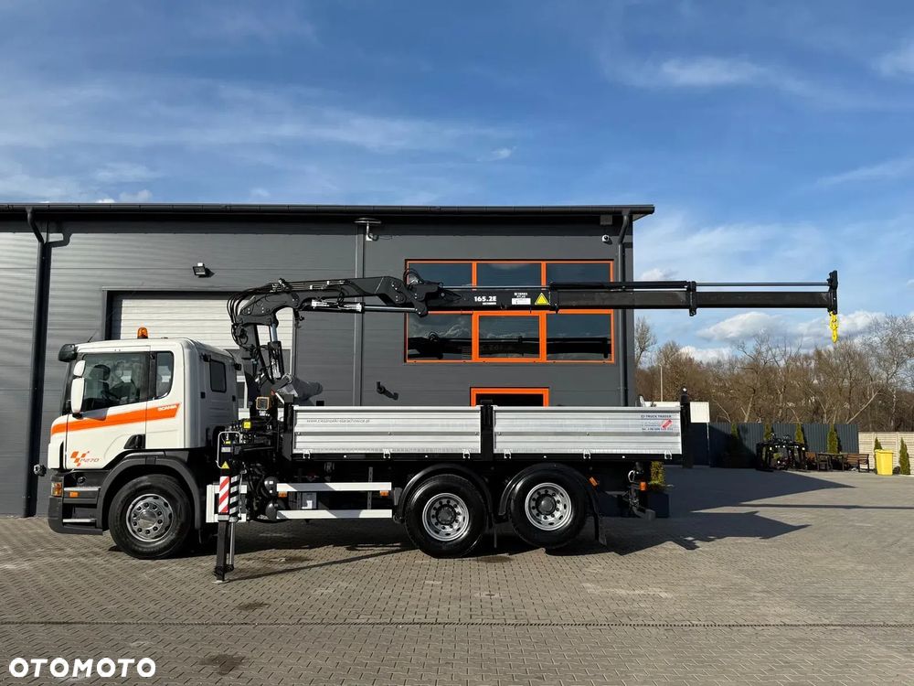 Scania Scania Scania P R 270 / 6x2 / 6x4 / wywrotka 3-S + HDS / stare tacho / żuraw , dzwig , kran , Krane - 10