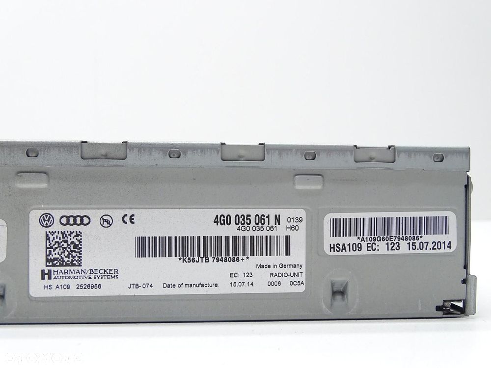 MODUŁ TUNER RADIA RADIOWY 4G0035061N AUDI A6 C7 A4 B8 A5 8T - 5