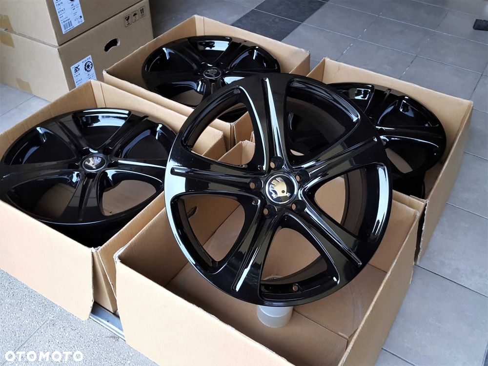 Alufelgi 18 5x112 Skoda Octavia Superb Kodiaq Karoq Enyaq Yeti Czarne ! 861# - 3