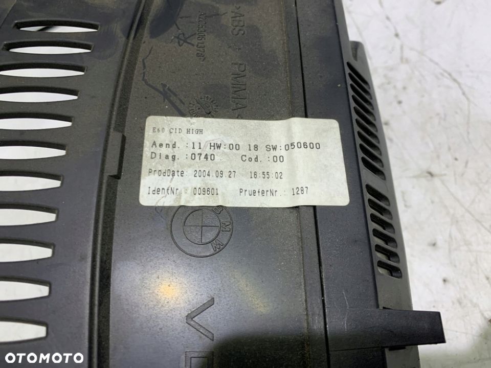 MONITOR CCC WYŚWIETLACZ DUŻY BMW E60 E61 - 3