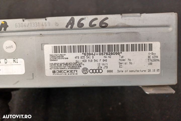 Modul control radio 4F0035541BX 4E0035541P 4E0910541M 4F0035541BX 4E0 - 5