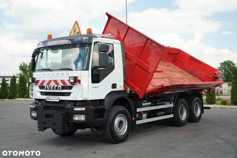 Iveco TRAKKER 450 / 6X4 / WYWROTKA / HYDROKLAPA / HYDROBURTA / BORDMATIC / CZOŁOWNICA / EURO 5 / - 6