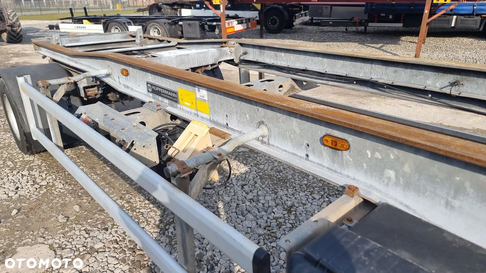 Huffermann 24.500zł netto PRZYCZEPA HAKOWIEC DO KONTENERÓW DO ZŁOMU RAMA OCYNK ROK OPONY 80% ST.BDB MOŻLIWOŚĆ TRANSPORTU - 5