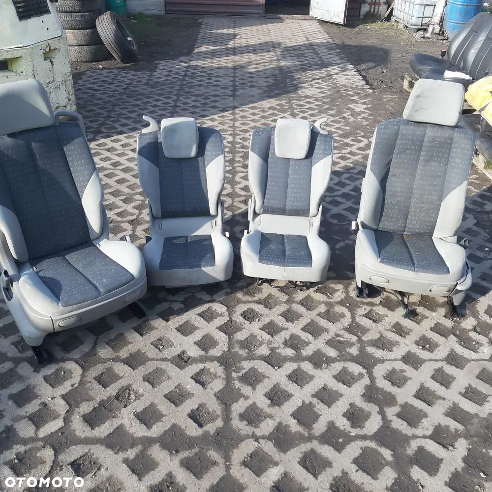 Fotele Przód Tył Scenic II 2 Jasne EU - 1