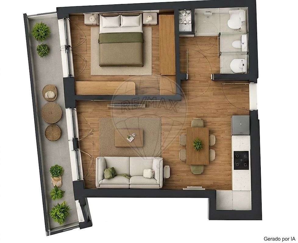 Apartamento T1 para venda - Grande imagem: 3/12