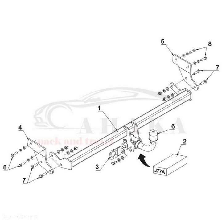 Hak Holowniczy Automat Do Hyundai I30 Cw Kombi Od 2017 - 2