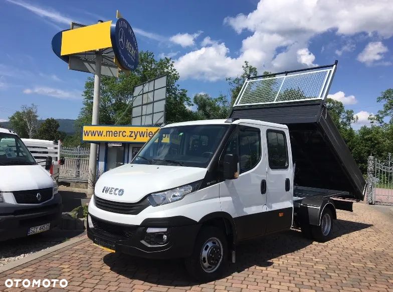Iveco 35C14 doka brygadówka wywrotka skrzynia żuraw - 17