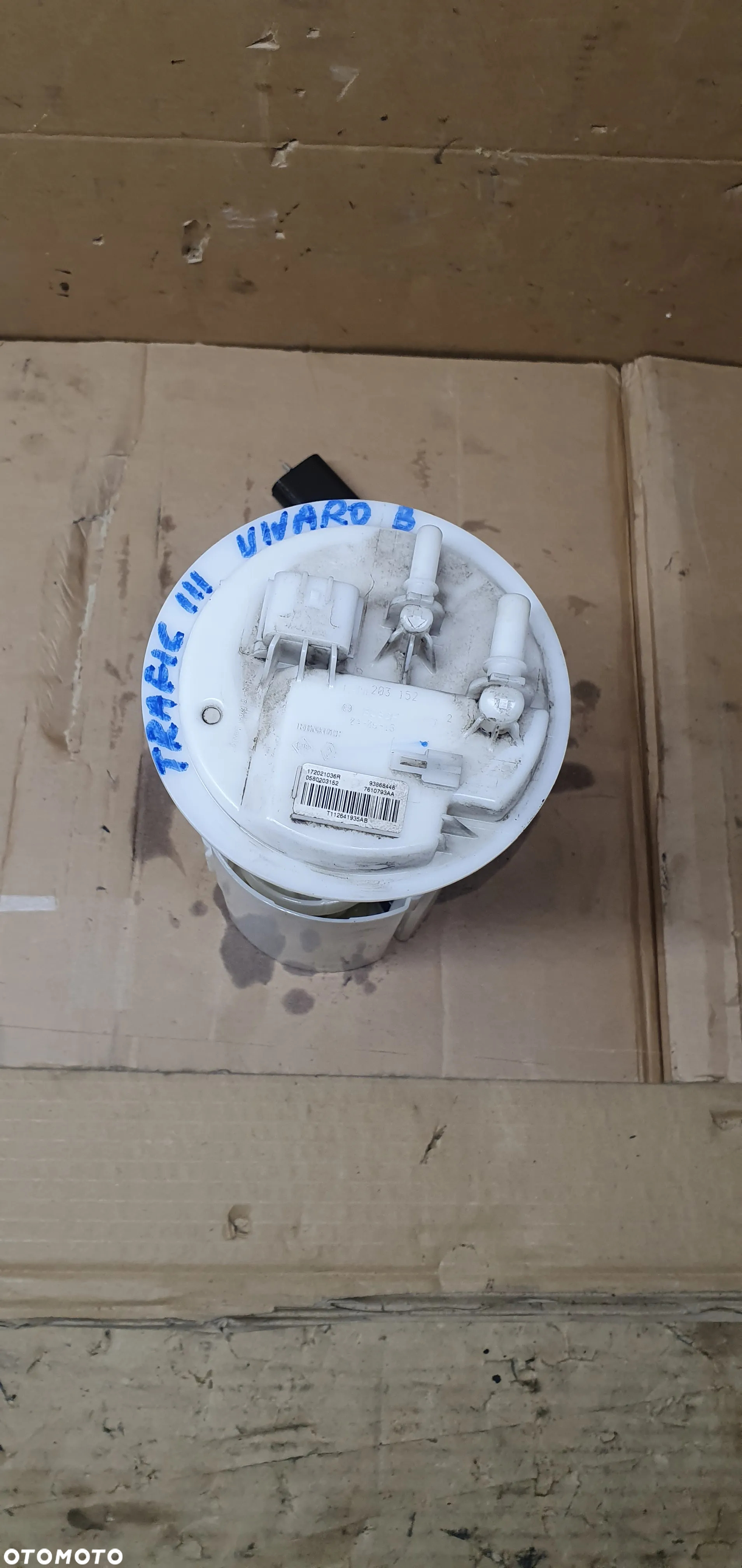 Pompka paliwa pływak Opel Vivaro B Trafic III 1.6 DCI 172021036R 93868446 - 2