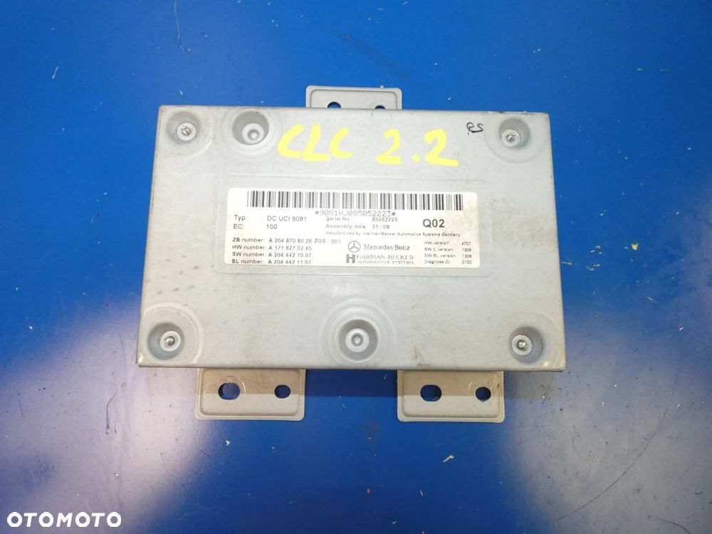MERCEDES CLC W203 CL203 C W204 MODUŁ WZMACNIACZ AUDIO INTERFACE - 1