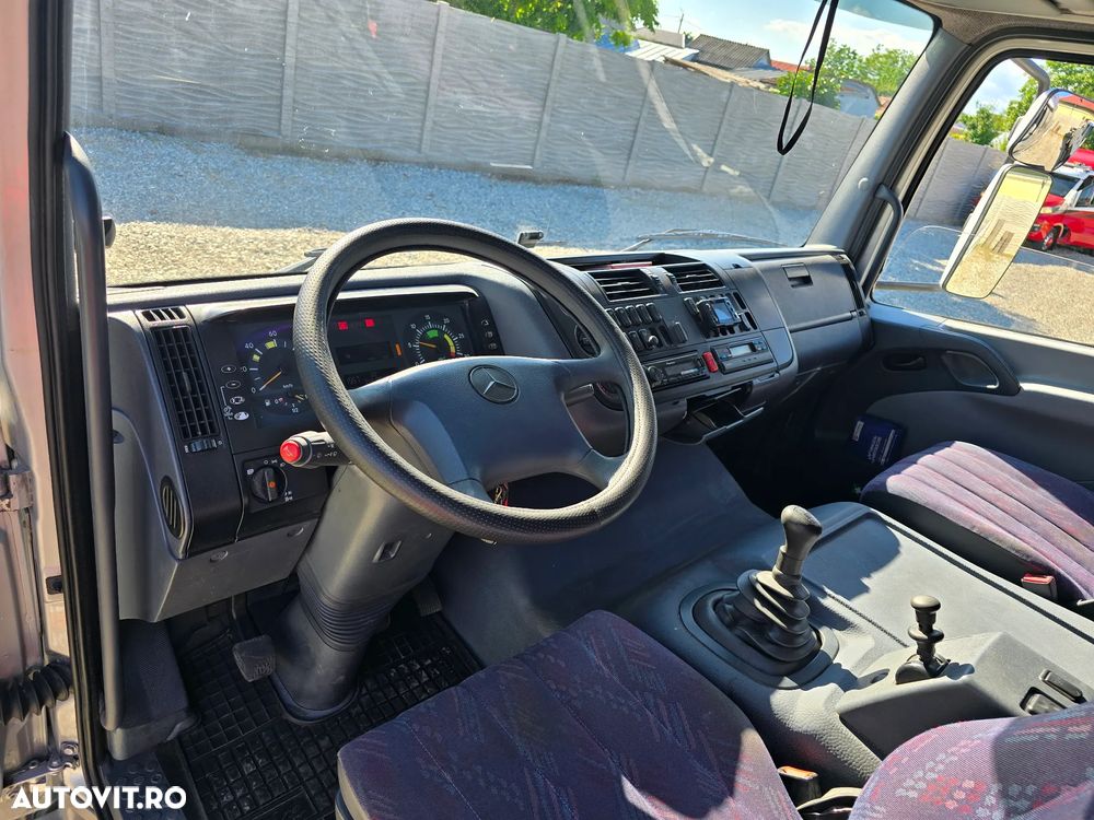 Mercedes-Benz ATEGO 1023 PLATOU HIDRAULIC INOX 6M  + FURCA SI 6 LOCURI - 16