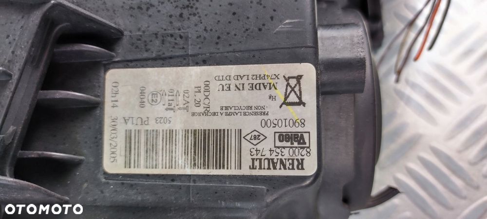 lampa prawy prawa lewa lewy przód przednia RENAULT LAGUNA II 2 LIFT XENON - 10