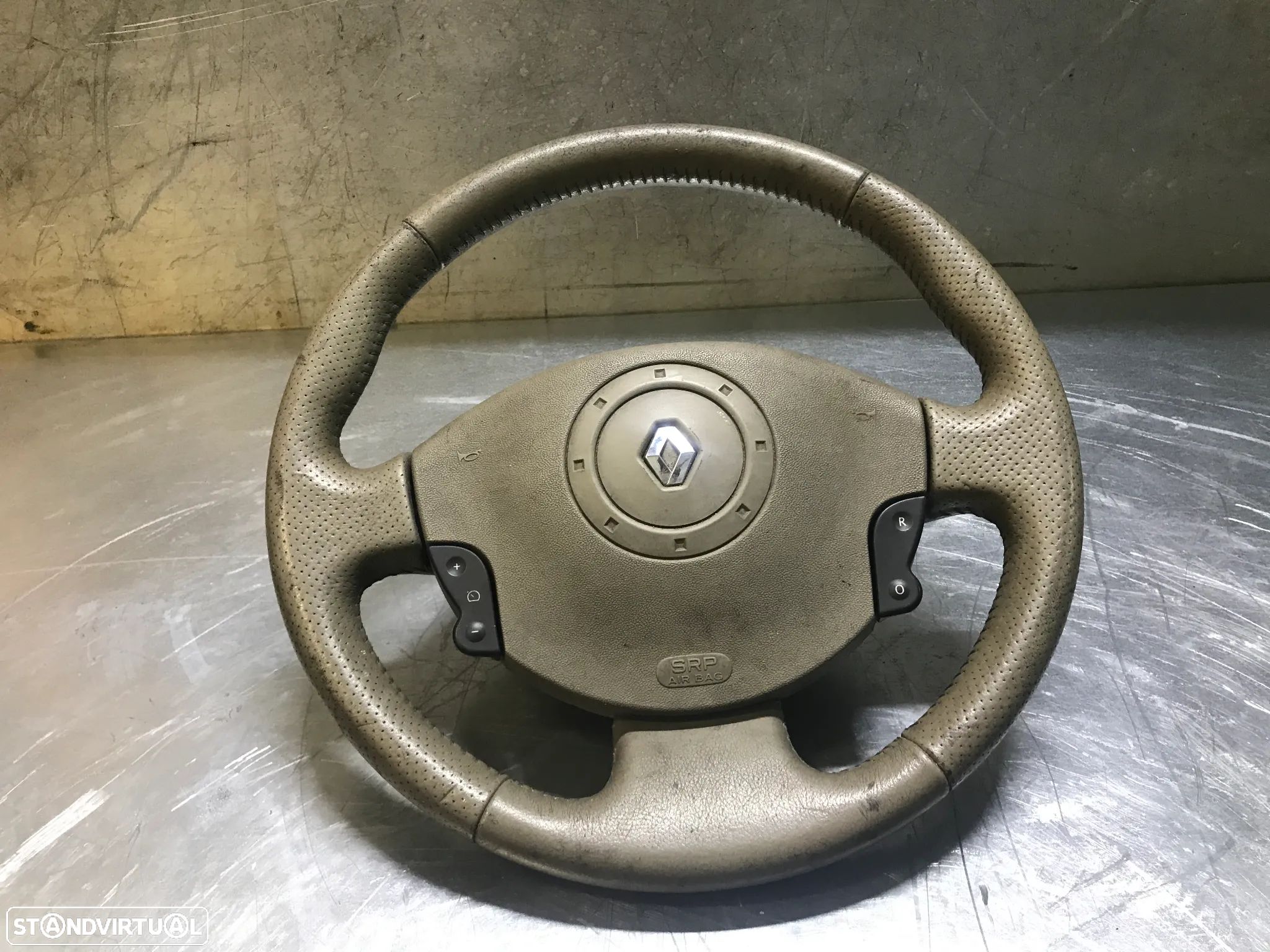 VOLANTE  MULTIFUNÇÕES COM AIRBAG RENAULT MEGANE II (BEGE) - 1