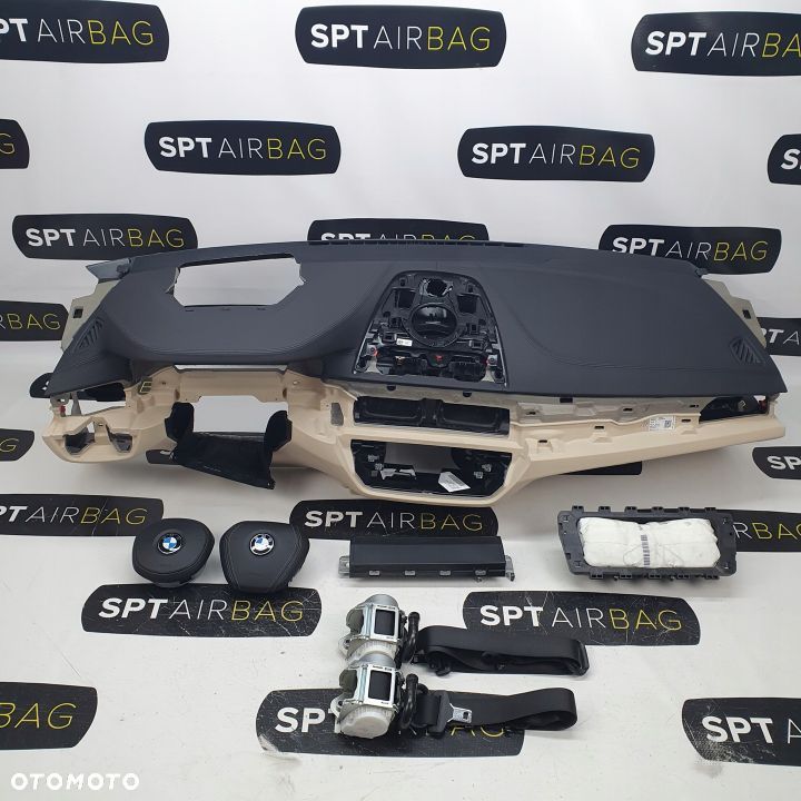 BMW G32 SERIA 6 DESKA ROZDZIELCZA KONSOLA KOKPIT PULPIT PODUSZKI AIRBAG AIR BAG PASY KIT SET - 1