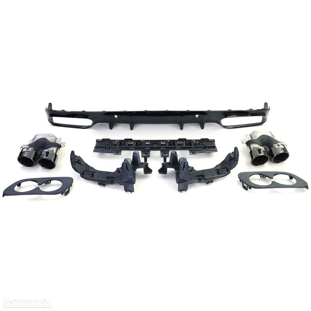 Difusor parachoques Look 43 AMG Trás Novo MERCEDES-BENZ C-CLASS Coupe (C205)/MER... - 6