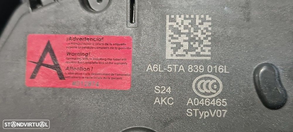 FECHADURA PORTA TRASEIRA DIREITA SEAT LEON SPORTSTOURER (KL8) FR - 5