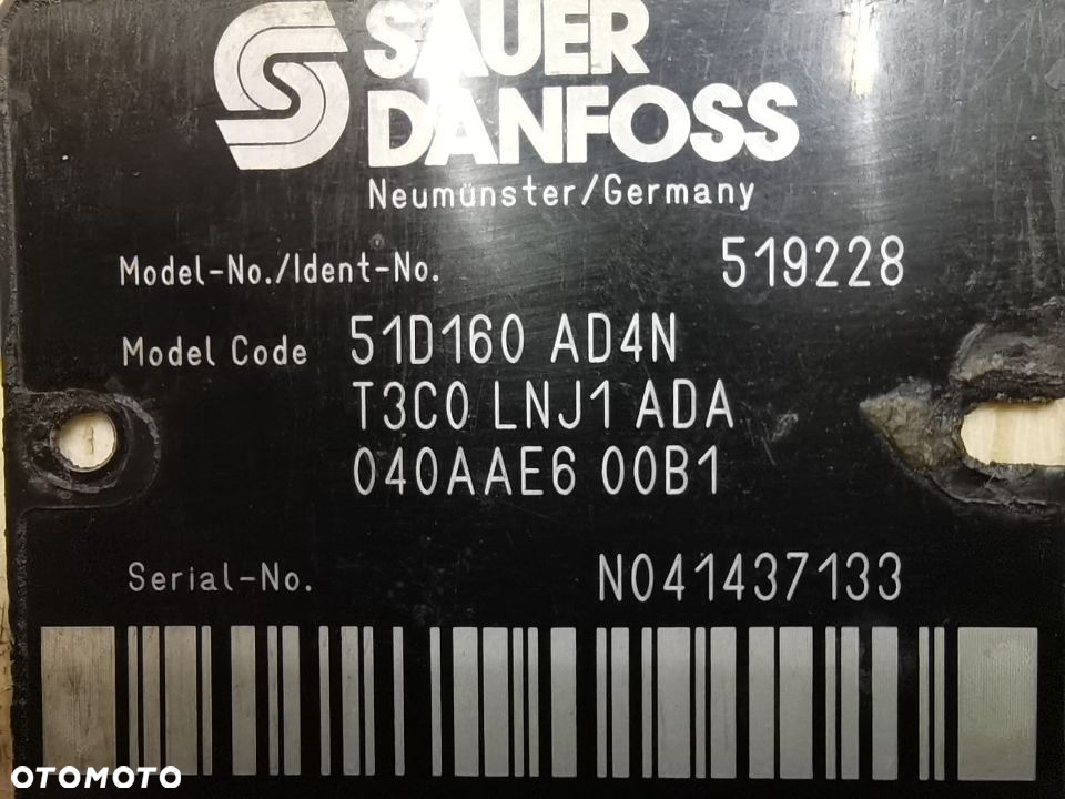 Hydromotor Sauer-Danfoss 51D160 AD4N T3C0 LNJ1 ADA - 3