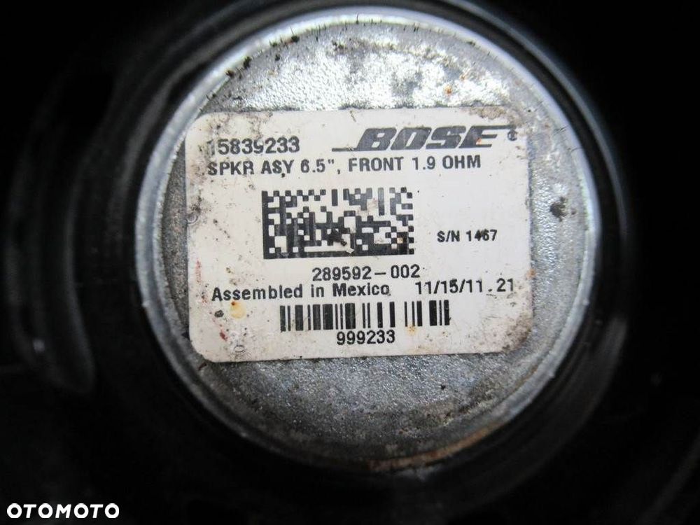 GŁOŚNIKI BOSE KOMPLET  CADILLAC CTS 2007 - 2022 3.0 201 kW [273 KM] benzyna 2009 - 2013 - 8