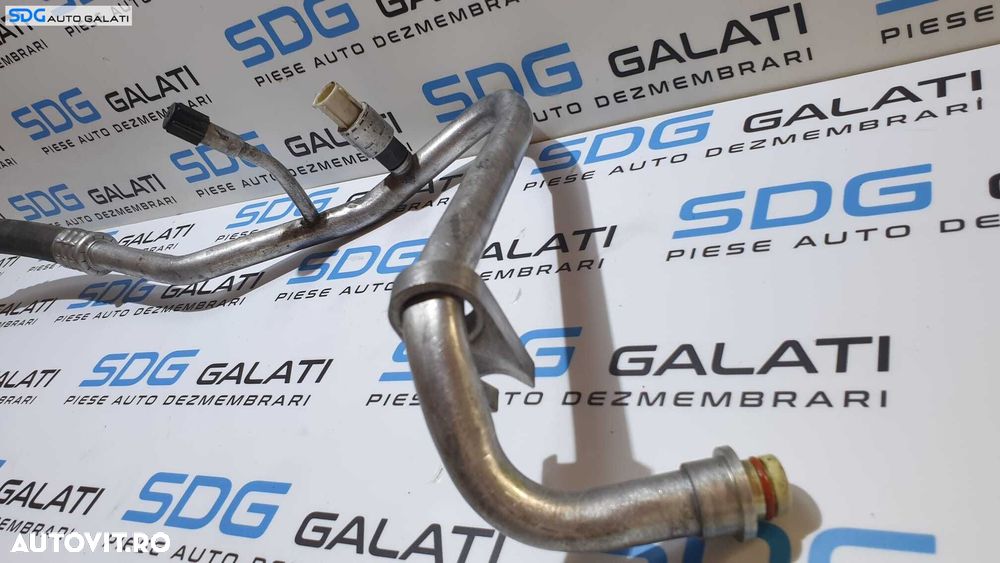 Furtun Conducta Compresor Radiator AC Aer Conditionat Clima cu Senzor Presiune Ford Focus 2 2.0 TDCI 2004 - 2010 Cod 95BW-19E561-AA - 2