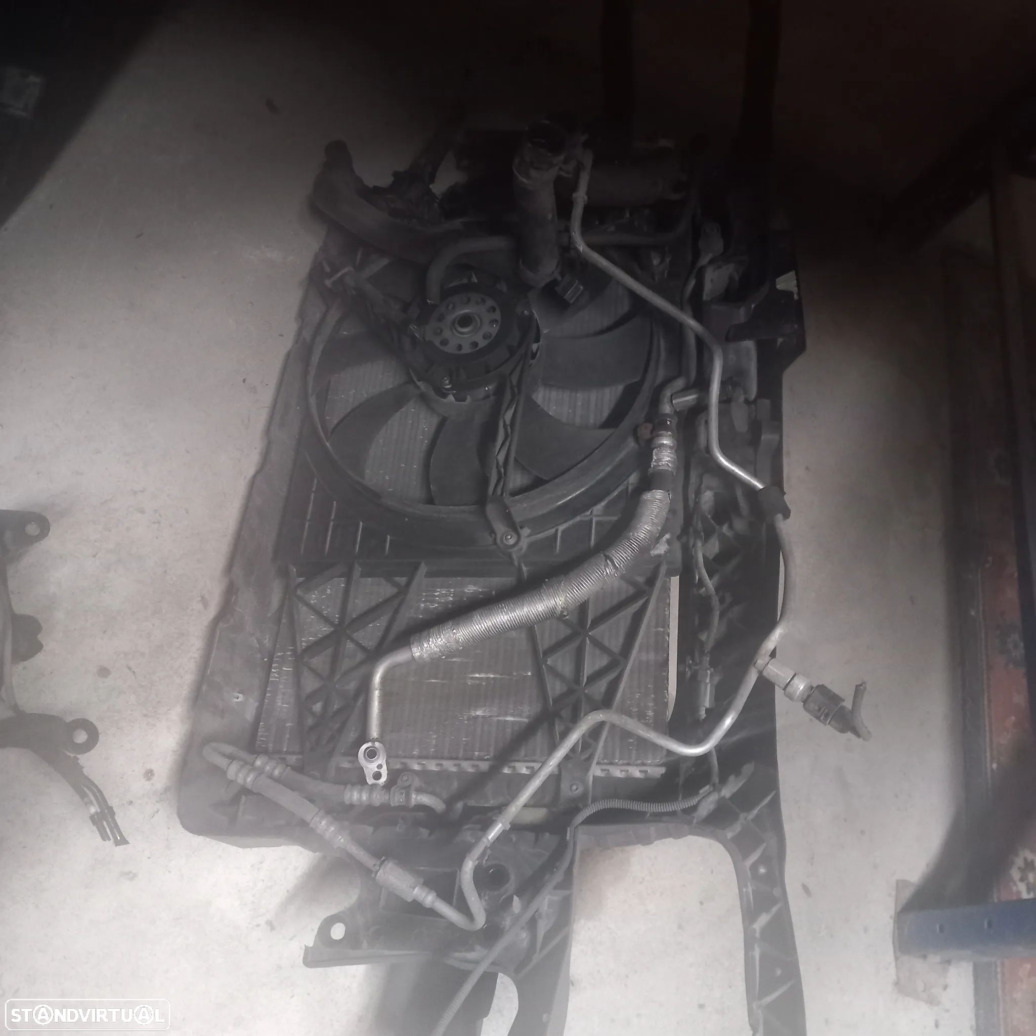 Frente fibra com radiadores reforco e ventiladores seat ibiza 6l 1.2gasolina - 1