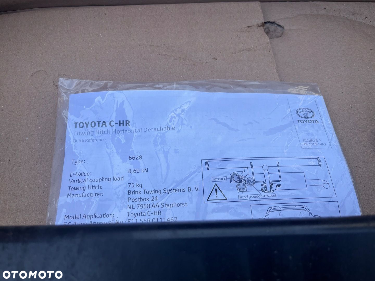 Hak holowniczy belka TOYOTA CHR CH-R odczepianie - 4