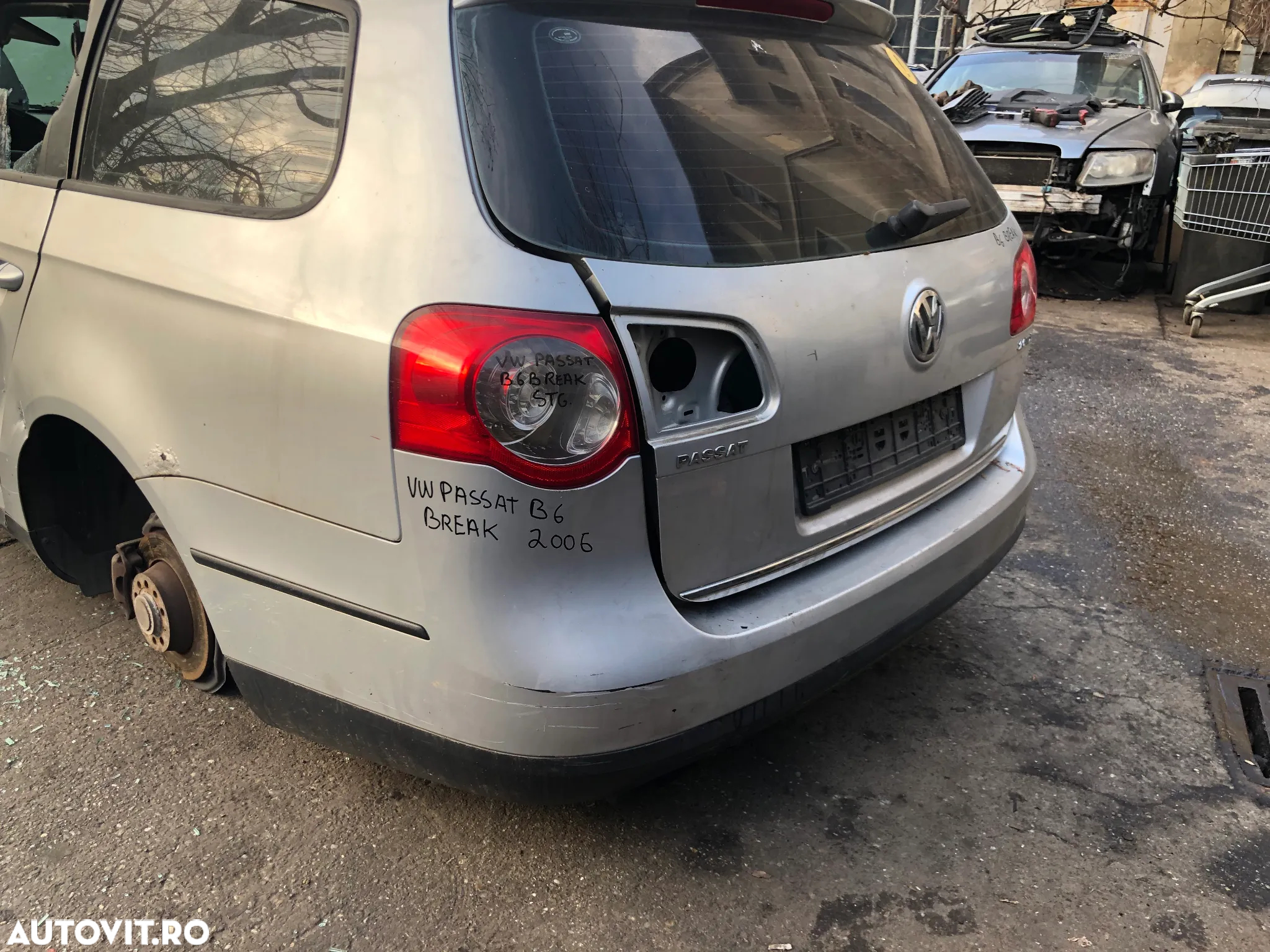 Haion portbagaj VW Volkswagen Passat B6 break gri argintiu LA7W - 5