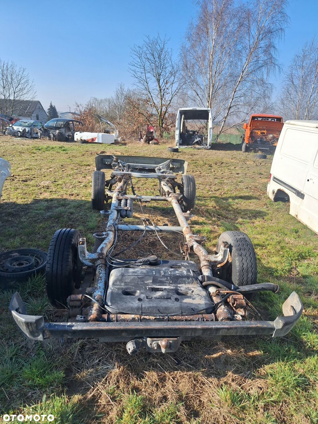 MERCEDES MB100 D 631 88-96 RAMA OŚ BELKA ZAWIESZENIE TYŁ PRZÓD - 3