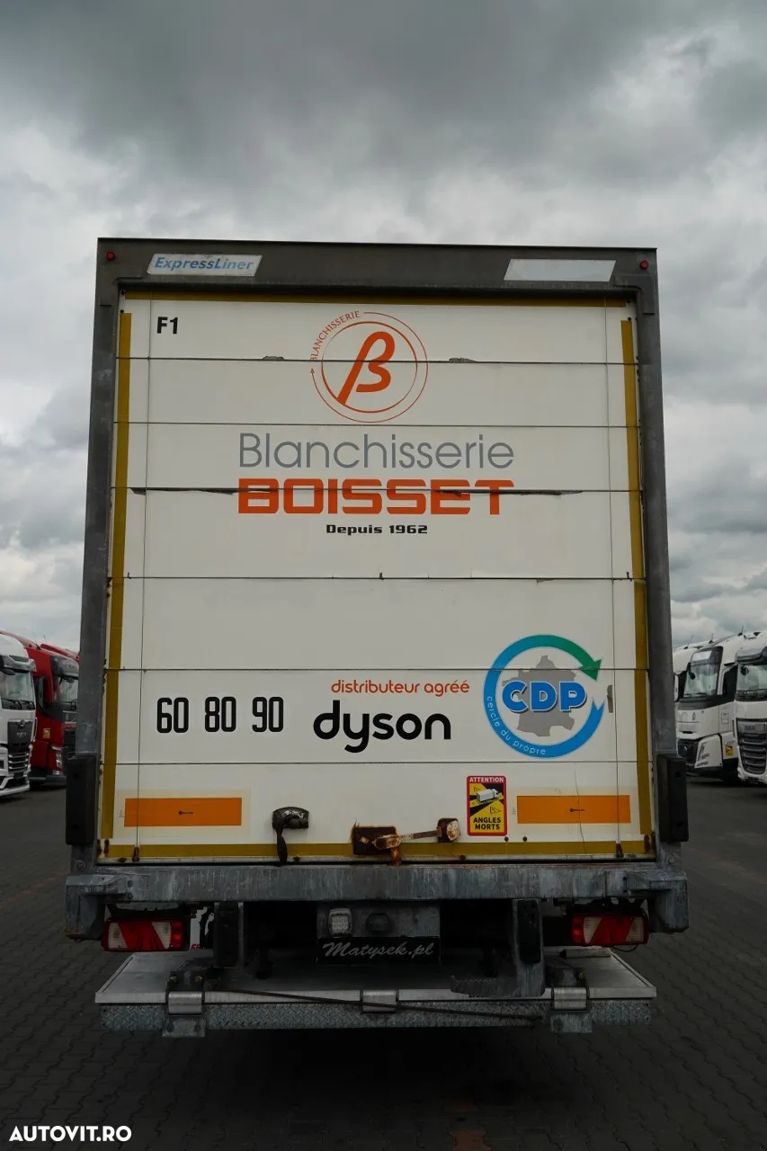Fruehauf / CONTAINER / platformă elevatoare DHOLLANDIA / podea rezistentă / oblon rulant / axă elevatoare / IMPORTAT - 12