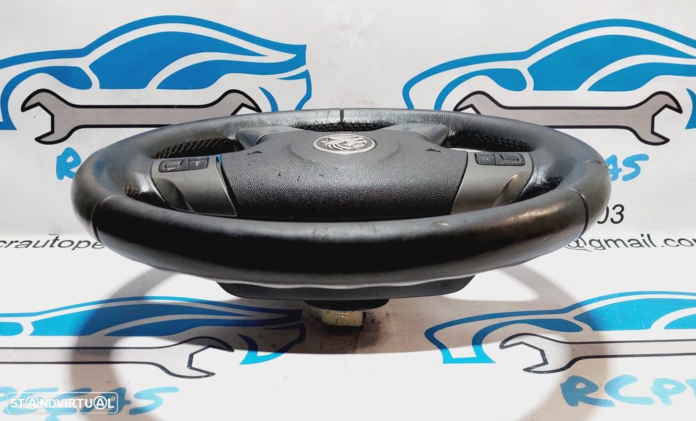 VOLANTE GUIADOR COMPLETO OPEL 13161861 OPEL SIGNUM Z03 VECTRA C Z02 PELE COMANDOS MULTIFUNÇÕES AIRBAG - 2