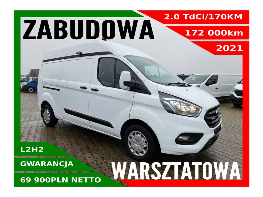 Ford transit-custom L2H2 *69900zł NETTO* Zabudowa warsztatowa 2.0TdCi/170KM - 1