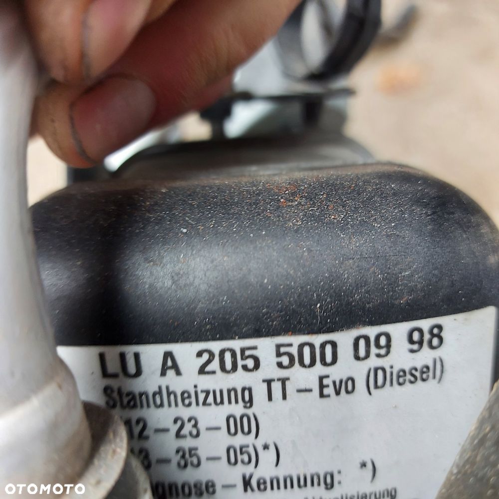 OGRZEWANIE POSTOJOWE WEBASTO MERCEDES C W205 ORYGINAL DEMONTAZ DIESEL KOMPLETNE MOCOWANIE 2055000998 - 9