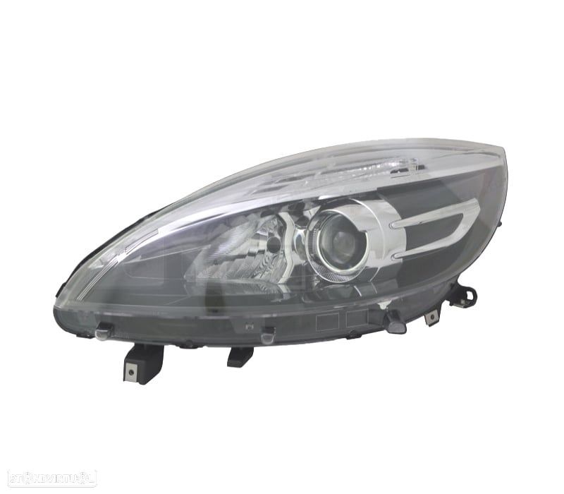 FAROL ESQ RENAULT SCENIC III 12-16 FUNDO PRETO - 1