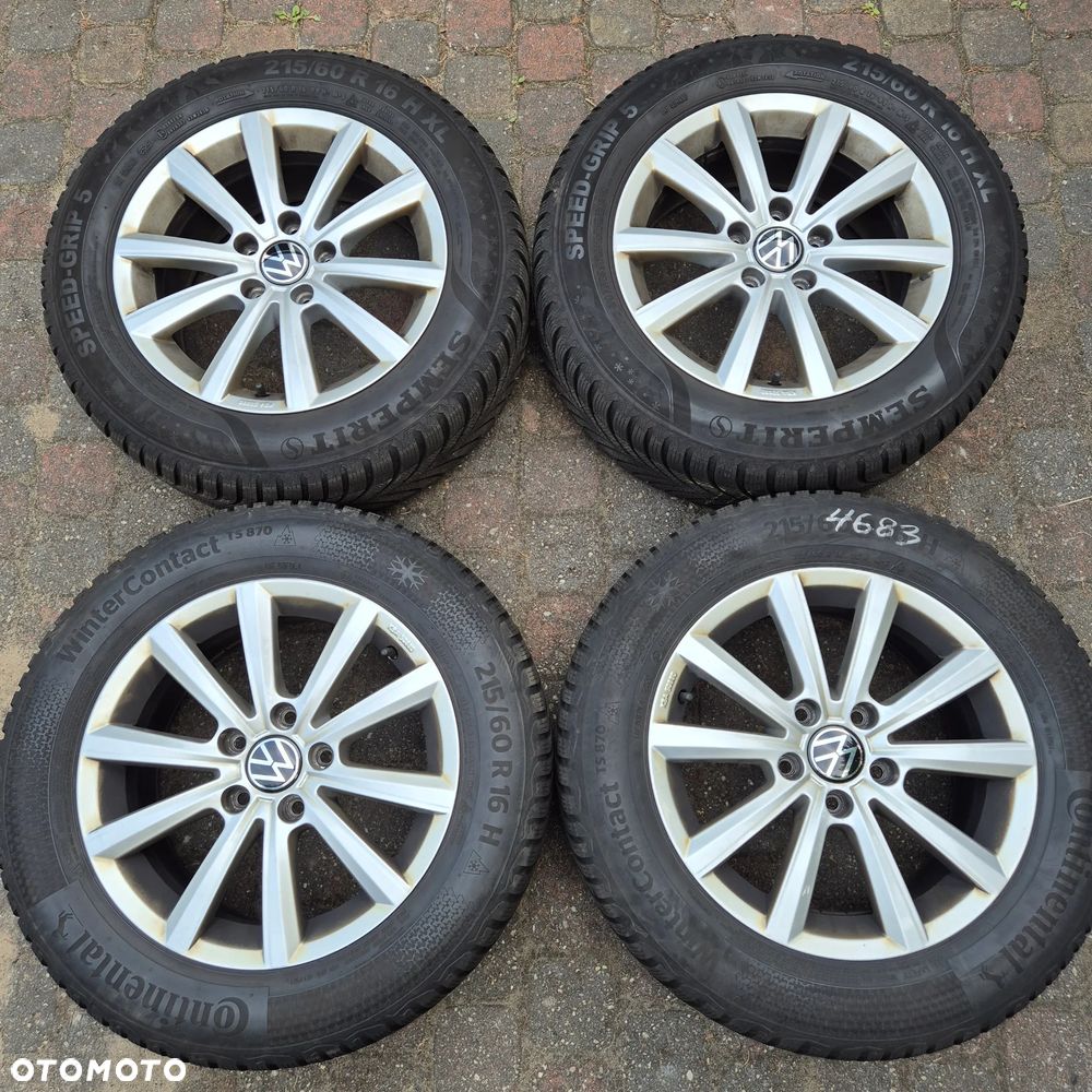ZIMA 215/60 R16 VW PASSAT T-ROC BEETLE TOURAN SKODA SUPERB OCTAVIA KAROQ - 1