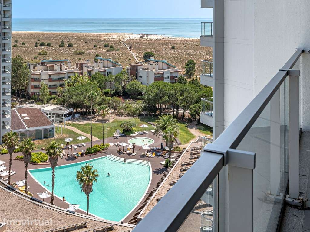 Apartamento T1 em Tróia com vista infinita sobre o Mar - Grande imagem: 2/30