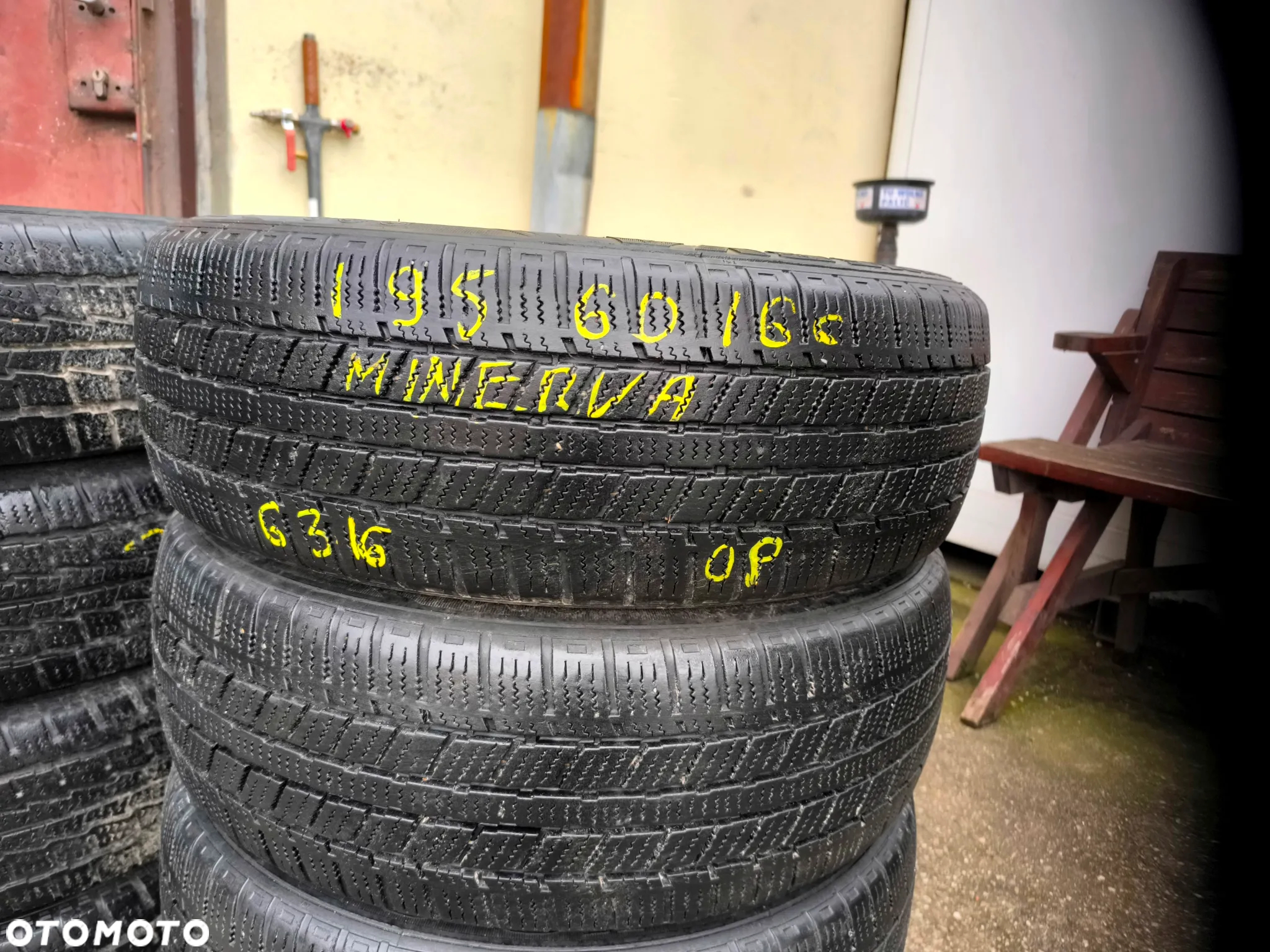 195/60R16C Opony Zimowe Zima MINERVA ICE-PLUS S110 6mm Legnica ALU-RAD 195/60 - 4