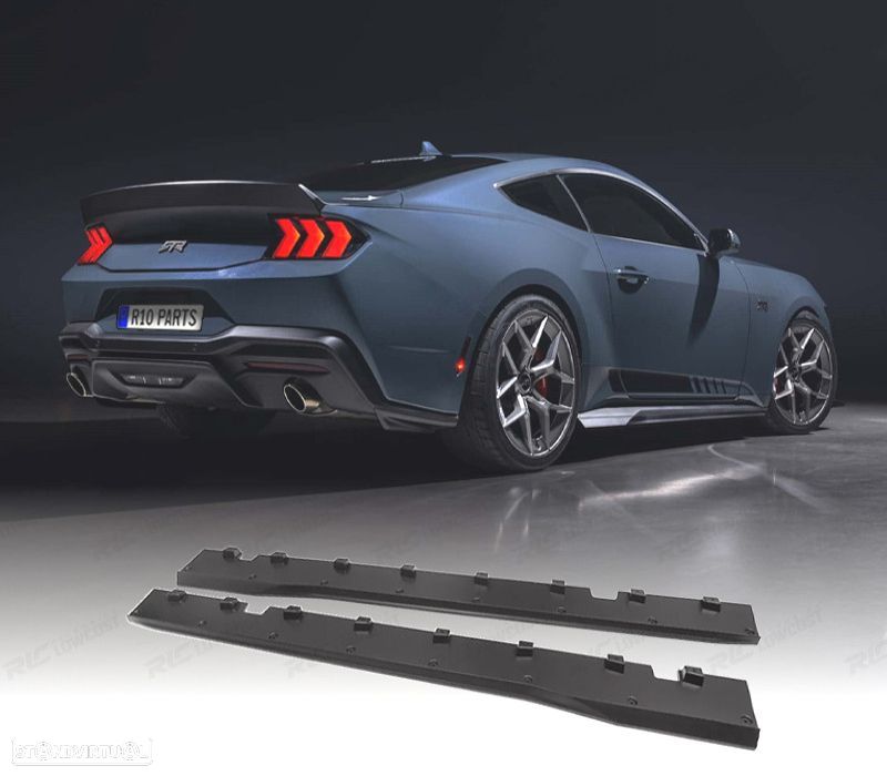 EXTENSÕES DE EMBALADEIRAS FORD MUSTANG GT S650 24- PRETO BRILHANTE - 1