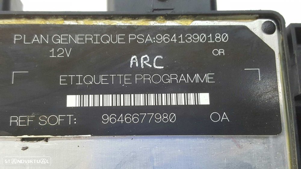 CENTRALINA DO MOTOR UCE CITROEN XSARA BERLINA 1.9 D SX - 5