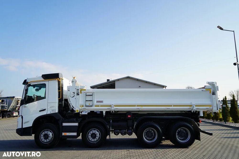 Volvo FMX 460 / 8x4 / BASCULATOR CU 2 LATE / HYDRODOX / BORDMATIC / HARDOX / ANVELOPE NOI / 2021 / MODEL NOU - 10