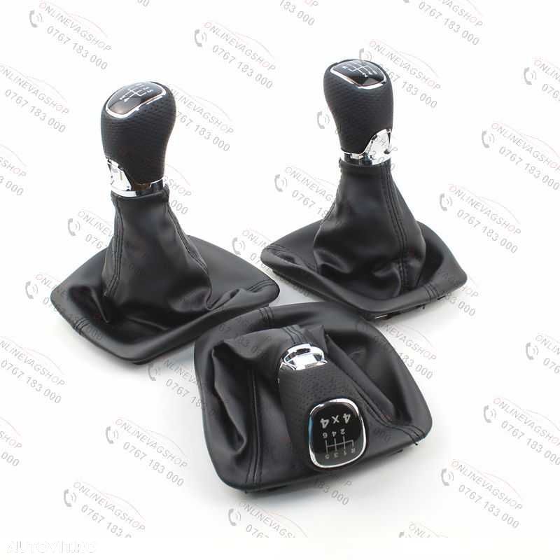 Nuca piele perforata 4x4 Skoda Octavia 2 , Skoda Yeti + manson schimbator - 7