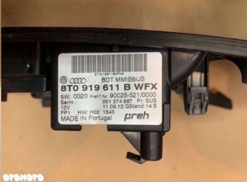 8T0919611B Panel sterowania MMI audi a5 8T lift a4 b8 - 3