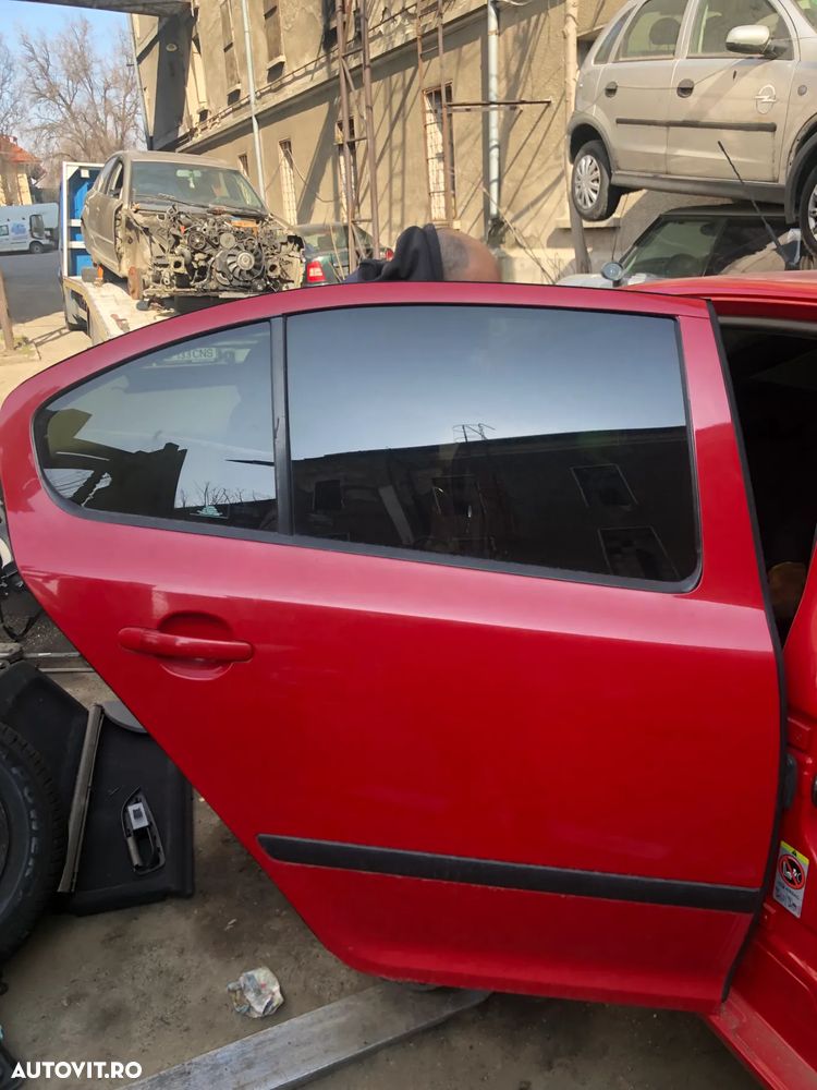 Usa stanga/dreapta fata spate Skoda Octavia 2 rosu berlina - 14