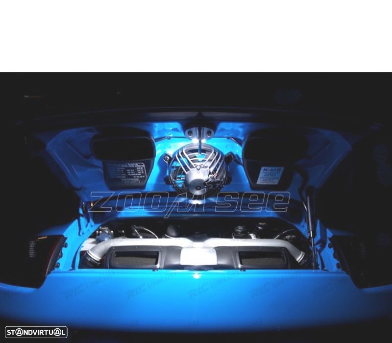 KIT COMPLETO 10 LAMPADAS LED INTERIOR PARA PORSCHE 911 SERIE 997 CARRERA 4S TURBO S 05-11 - 6