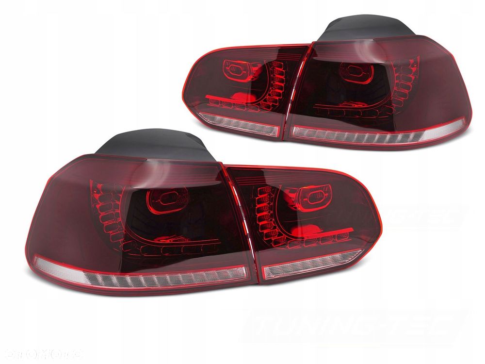 Lampy tylne kpl Vland Led Diody Red White GTI Tuning VW Golf VI 6 5k0 2008- - 5