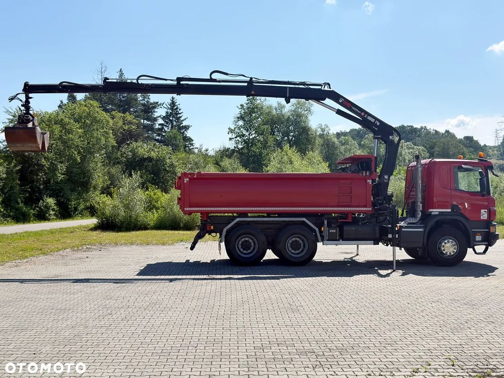Scania P 410*WYWROTKA 4,95 m + BORDMATIC + HIAB X-HIDUO 158 B-3 + PILOT*6x4 - 6