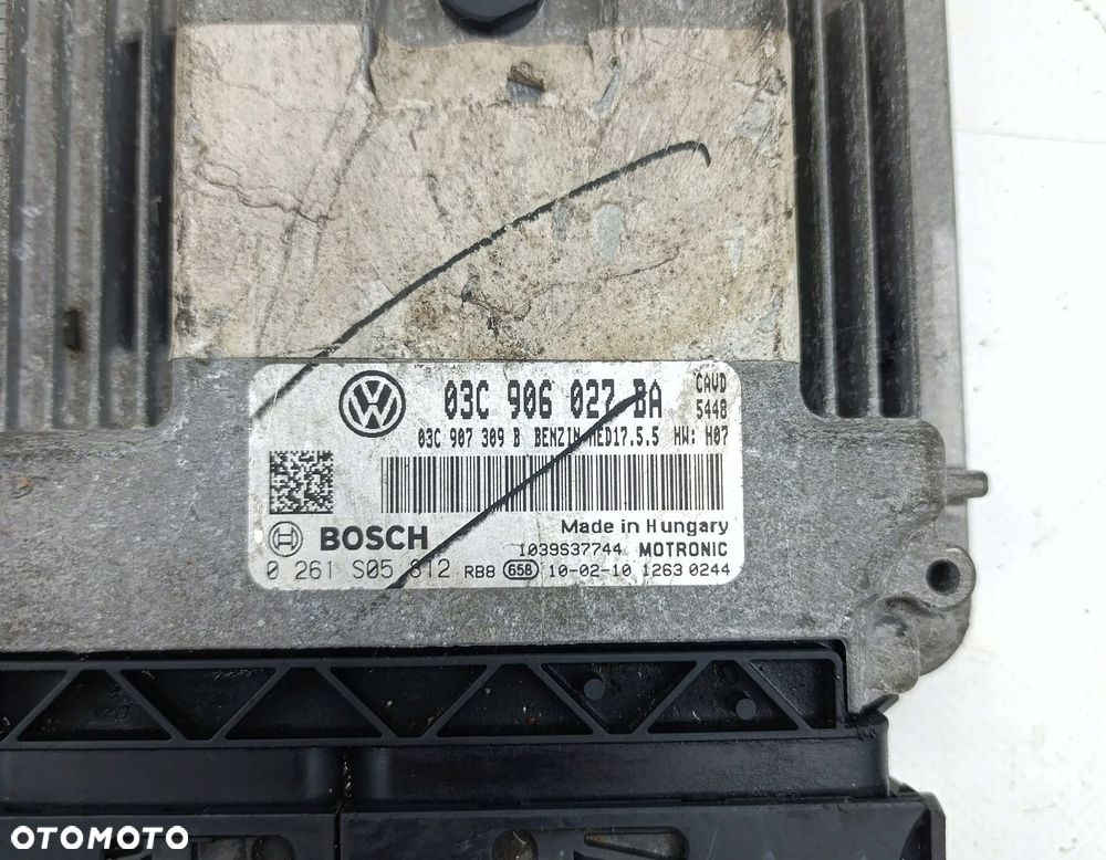 KOMPUTER SILNIKA STEROWNIK VW GOLF VI 1.4 TSI 03C906027BA 0261S05812 - 2