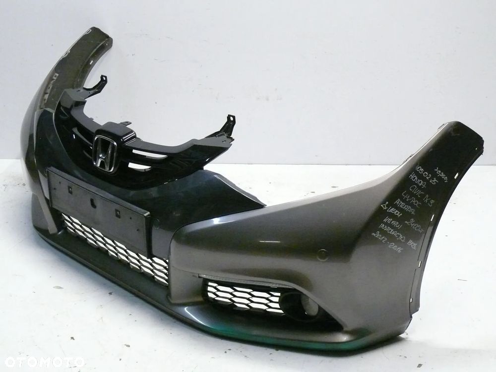 ZDERZAK PRZEDNI MASKA BŁOTNIKI HONDA CIVIC IX 9 GRILL PDC LEDY - 3