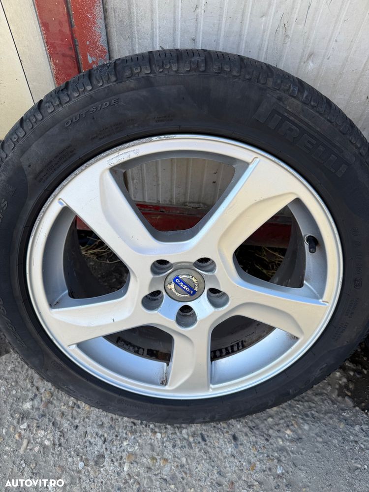 Jante aliaj VOLVO V70 an 2009-2016 cu cauciucuri iarna 225/50R17 uzura 70% - 5