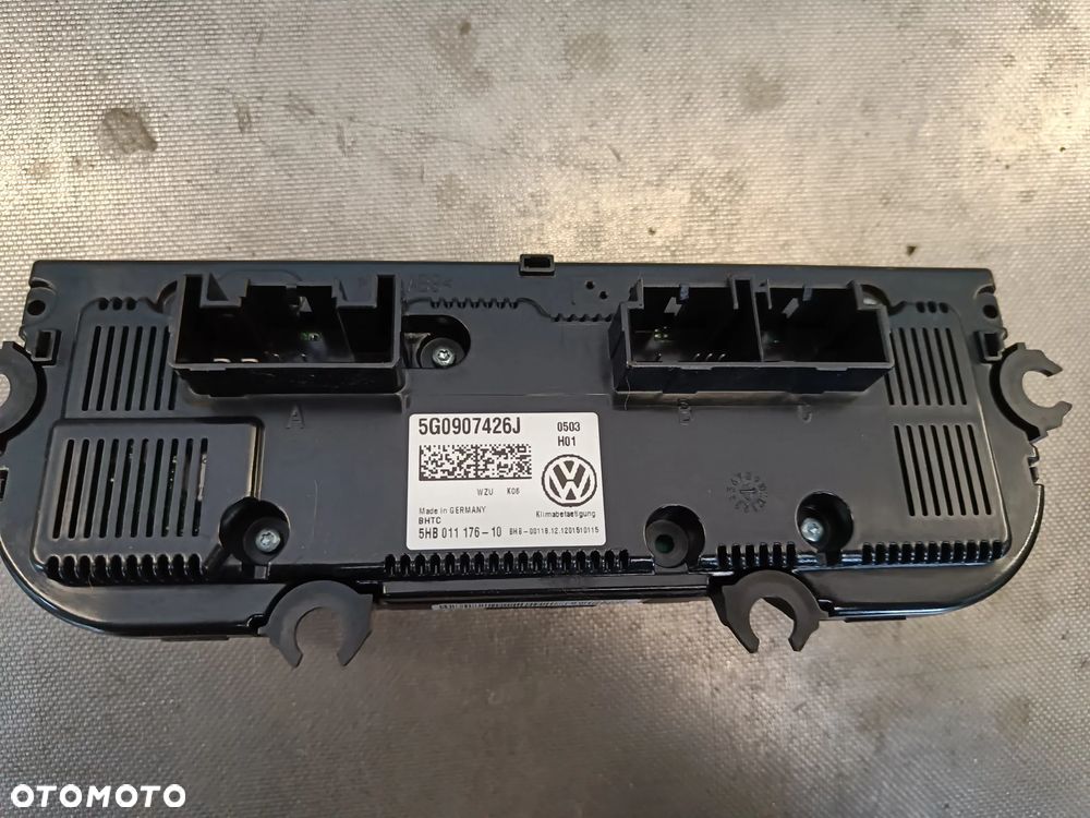 Panel sterowania klimatyzacji VW Golf 7 VII Panel nawiewów 5G0907426J - 5